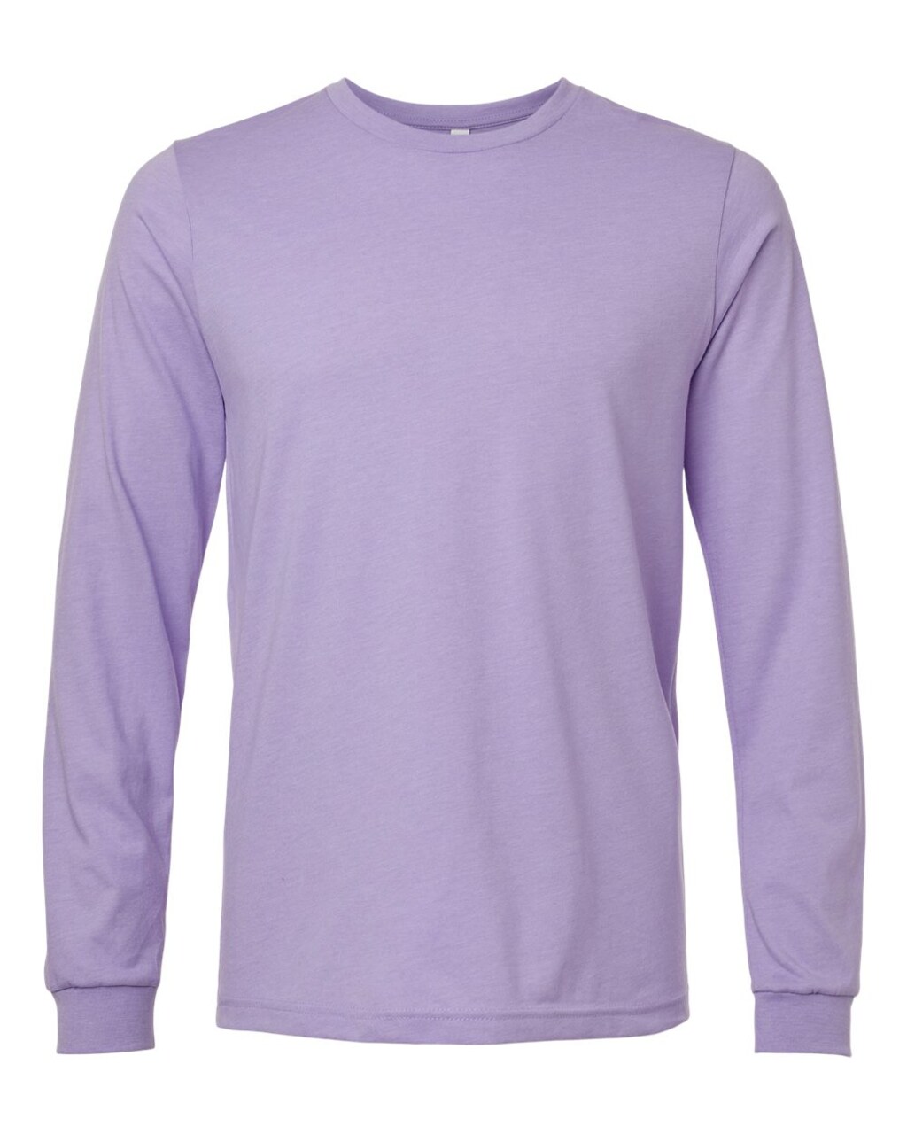 BELLA + CANVAS® Heather CVC Long Sleeve Crewneck T-Shirt for Layering Style & Custom Print Essential Tee